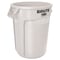 Rubbermaid Commercial 32 gal. Round Trash Can FG263200WHT - alternate 5